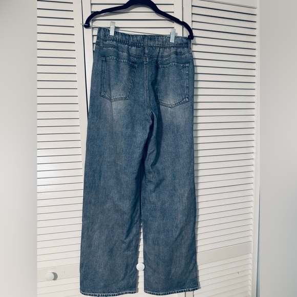 RAG & BONE Miramar Terry Wide Leg Track Pants in color CONEY Size Small - Picture 9 of 12